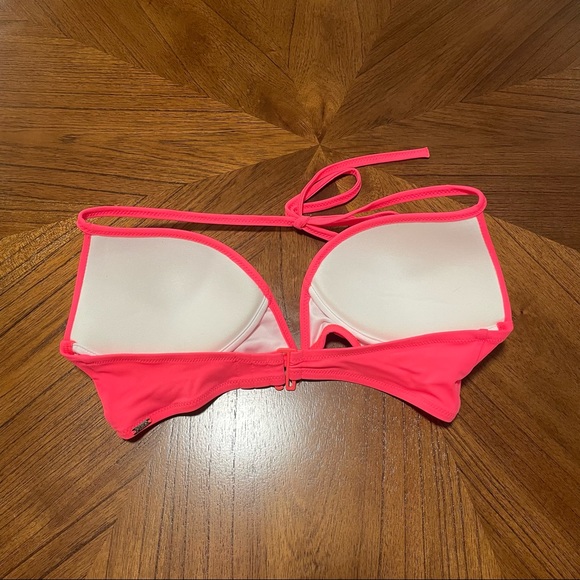 PINK Neon Halter Bikini Top Size Small - Picture 3 of 5